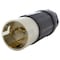 Ac Works Locking Plug, SS2-50P, 50 A, 125/250V AC, Screw Terminals, Black CS6365-RK - alternate 1